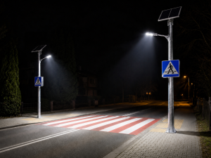 Lampa solarna na przejście dla pieszych – model LS-PDP-2, 54W 