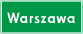 E-17a znak drogowy miejscowości Warszawa sklepdrogwy.pl