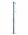 Słupek stalowy do zapór U-20a System R Ø60,3 mm H-1100 mm – 4 haki – ocynk hutniczy