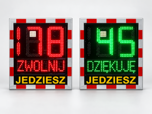 Radarowy wyświetlacz prędkości Speed LUX 230 V – sieciowy LED