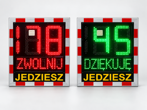 Radarowy wyświetlacz prędkości Speed LUX 230 V – sieciowy LED