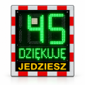 Radarowy znak prędkości 45 DZIĘKUJĘ.png
