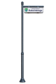 Wysoki antracytowy słup z tabliczką uliczną.png