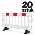 Biała bariera bezpieczeństwa, 20 sztuk.png