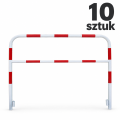 Czerwono-biała bariera rurowa, 10 sztuk.png