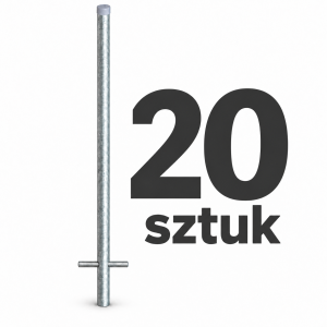 Słupek do znaków drogowych Ø 60 L-3,5 mb - zestaw 20 szt.