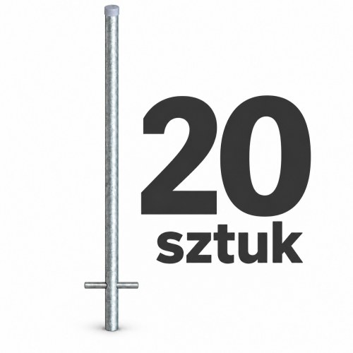 Stalowy słupek, 20 sztuk.png