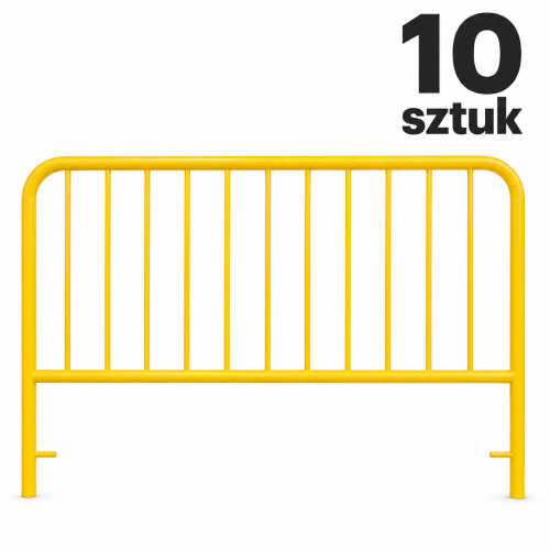 Żółta barierka piesza – 10 sztuk-1.png