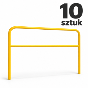 U-12a bariera wygrodzeniowa typ gdański L=2000 mm Ø60,3 mm żółta - 10 szt.