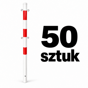  U-12b słupek drogowy Ø60,3 mm z uszkami do ogrodzenia łańcuchowego - zestaw 50 szt.
