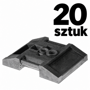 Podstawa do znaków drogowych 15 kg PCV P010 - zestaw 20 szt.