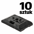 Czarna gumowa podstawa drogowa, 10 sztuk-1 (1).png