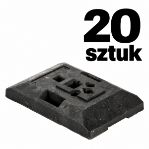 Podstawa pod znaki 16 kg PCV P018  - zestaw 20 szt.