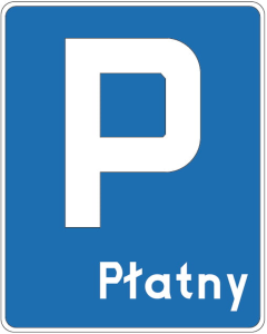 D-18 mały, średni 600x750 mm 1 typ Parking PŁATNY