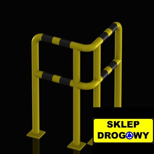 Barierka ochronna narożna przykręcana &Oslash;60,3 1100/600x600