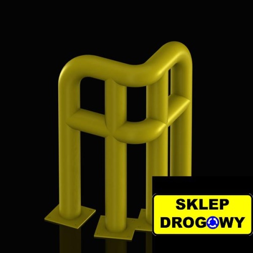 Barierka ochronna narożna przykręcania &Oslash;114,3 1100/600x600