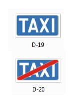Znak informacyjny "D" 600x300 I gen.
