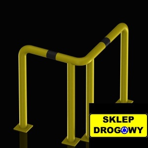 Odbojnica narożna różnoramienna Ø76,1 900/600x800