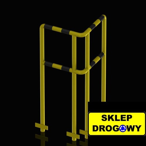 Barierka ochronna narożna do wkopania &Oslash;48,3 1100/600x600