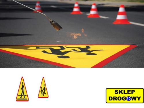 Termoznak piktogram kolorowy tr&oacute;jkąt 1600x3200 mm