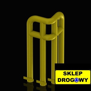 Barierka ochronna narożna do wkopania Ø114,3 1100/600x600