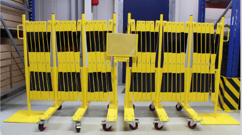 Komplet barier rozciąganych 2 x 8000mm żółto-czarny sklep drogowy