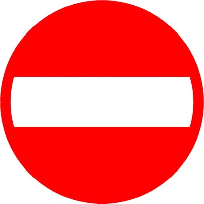 B-2 zakaz wjazdu znak drogowy rozmiar średni sklepdrogowy