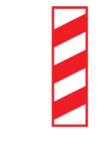 G-1a znak licem z folii odblaskowej 2 generacji