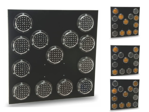 Tablica kierunkowa 700x700 mm, 13 lamp LED