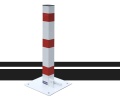 Słupek parkingowy składany zamykany na kł&oacute;dkę