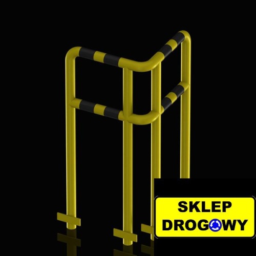 Barierka ochronna narożna do wkopania &Oslash;60,3 1100/600x600