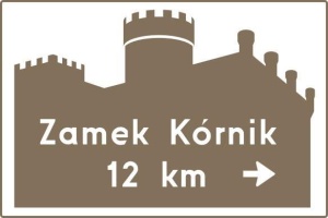 Znak kierunku i miejscowości E-22b_01 WZÓR