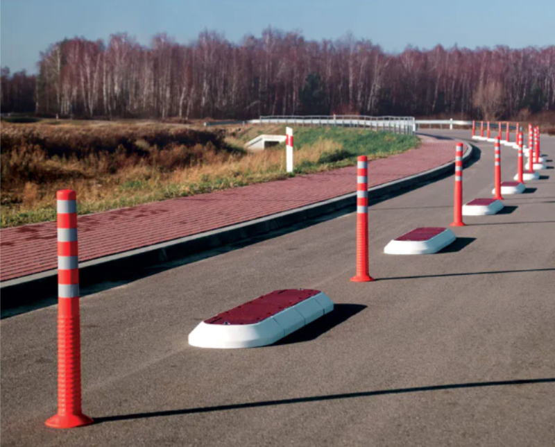 Słupek elastyczny T-Flex – przykład zastosowania