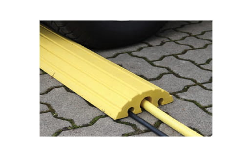 Gumowa osłona kabli 1200×210×65 mm – żółta