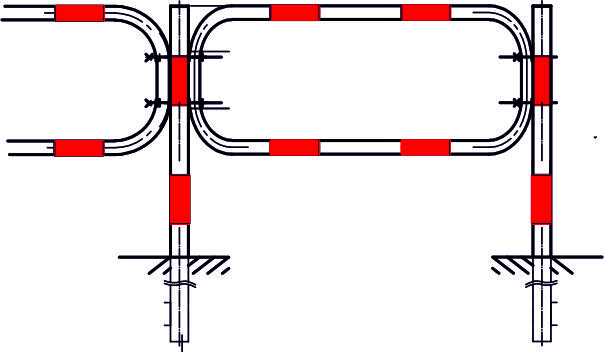 Bariera olsztyńska długość 1500 mm