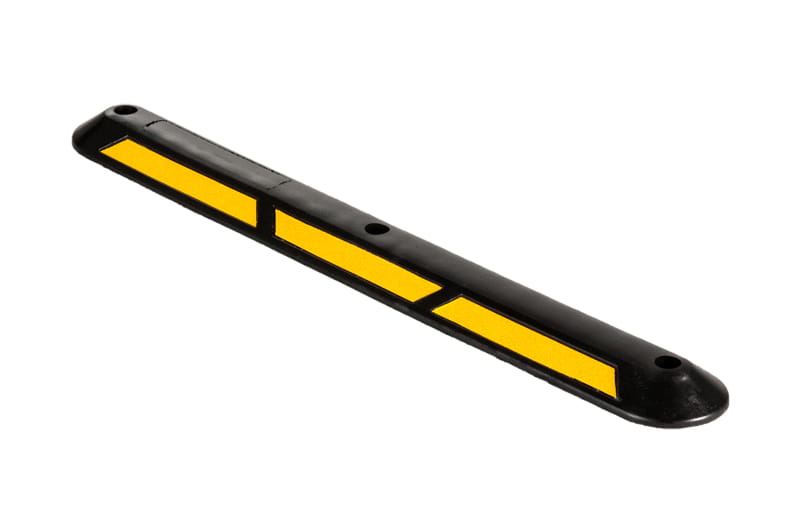 Separator gumowy rowerowy BIKE SEPARATOR 1000x130x45 czarny z żółtym odblaskiem