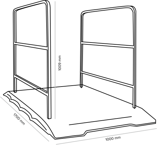 Kładka dla pieszych U-28 1700×1000 mm