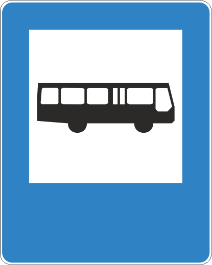 Znak D-15 przystanek autobusowy