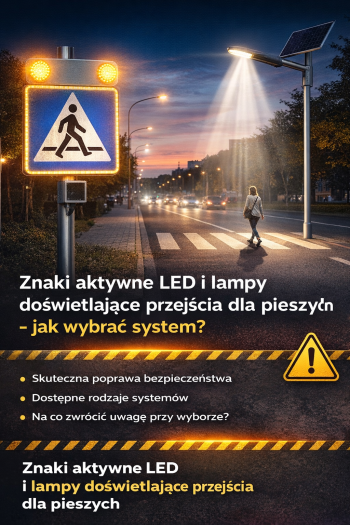 Znaki aktywne i lampy doświetlające przejścia dla pieszych – co naprawdę poprawia bezpieczeństwo?